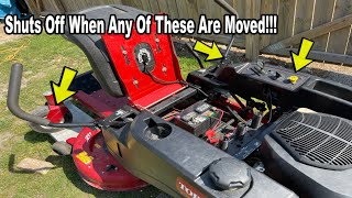 Toro Timecutter Mower Shuts Off When Handles Are Moved Or Blades Engaged | Seat Safety Switch Issue?