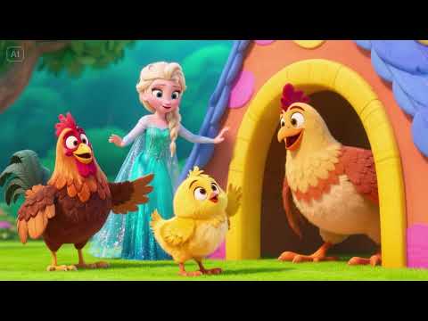 Hen and Chicks Play Peekaboo with Elsa – A Fun and Playful Kids Song!