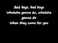 Inner circle - bad boys lyrics 