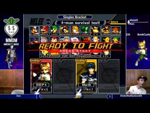 GhettoWarMachine420 (Fox) vs Sora (Marth) - MMOM77 WR4
