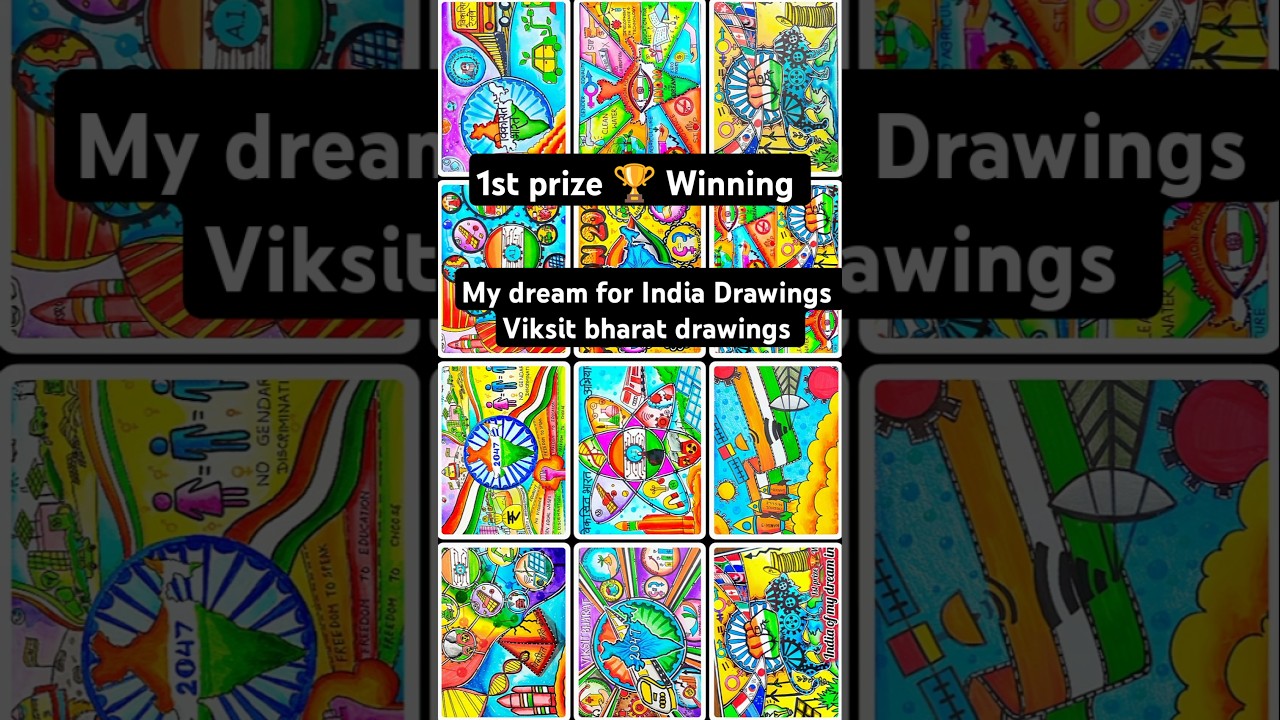 India of my Dream in 2047 Drawing/My vision for India in 2047 drawing/Independence day drawing
