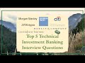 Top Investment Banking Interview Technical Questions and Answers