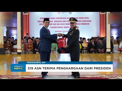 PENGHARGAAN TANDA KEHORMATAN SATYALANCANA KARYA SATYA KEPADA 519 ASN DI DIY