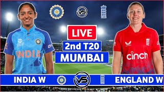 India Women vs England Women 2nd T20 Live  IND W v