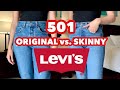 Levi S 501 Originals Vs 501 Stretch Skinny Jeans Tawny Alessandra