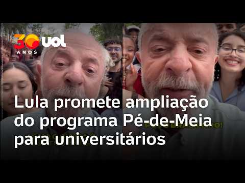 Lula promete ampliação do Pé-de-Meia para universitários a 12 dias do 2º turno das eleições