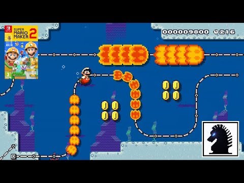 NS Super Mario Maker 2 - Story Mode - Job #47: Lava Bubble Limbo