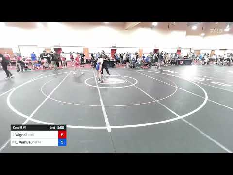 48 Kg Cons 8 #1 - Isaac Wignall, Sebolt Wrestling Academy Vs Drake VomBaur, Bear Cave Wrestling Cl