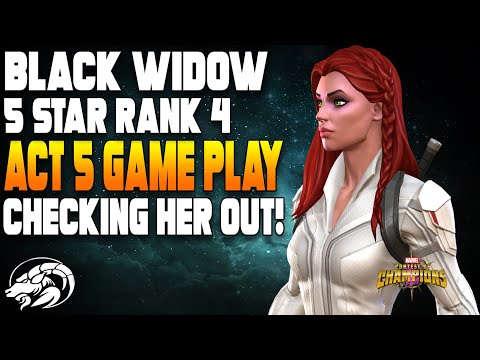5 Star Rank 4 Black Widow Deadly Origins Quick Game Play | Marvel Contest of Champions