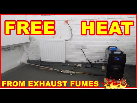Free Heat from Waste Exhaust Heating Radiator Home Diesel Oil Heater Mini Central System Exchanger