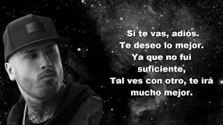 No Te Vayas - Nicky Jam (lyrics) (Álbum Fenix)