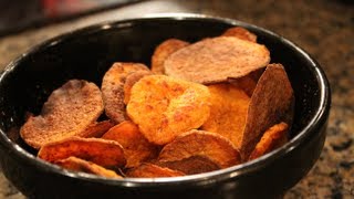 Delicious &amp; Easy Bodybuilding Snack:  Healthy Oven-Baked Sweet Potato Chips