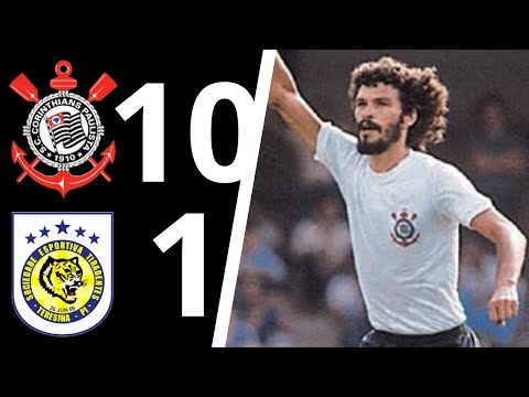 Corinthians 10 x 1 Tiradentes - Taça Ouro 1983
