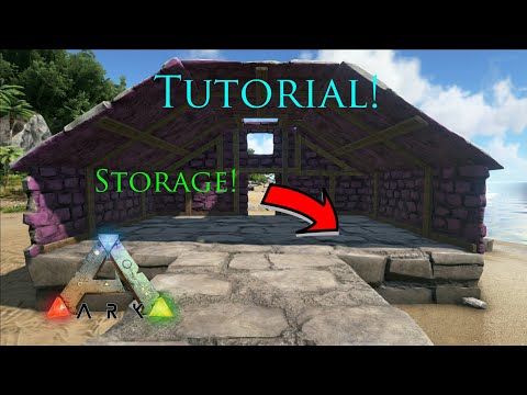 How To Make Invisible Storage Tutorial! - Ark Survival Evolved (Tips and Tricks) (Xbox One, PS4, PC)