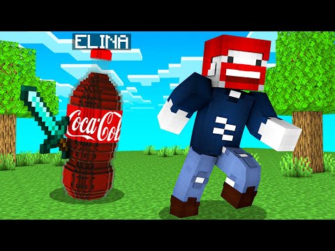 ELINA VERSTECKT SICH ALS COLA in HIDE AND SEEK! - Minecraft