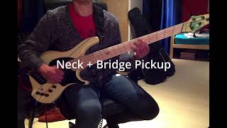 Video thumbnail for Dingwall John Taylor Signature (Rupert Neve Preamp) Bass 5 String Demo (Active) by Maarten Plukker