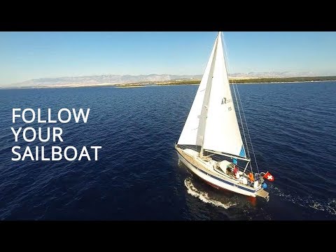 Splash Drone 2 Followed Sailing Boat