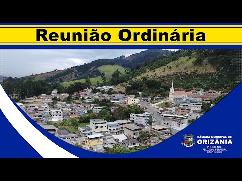 REUNIÃO ORDINÁRIA DA CÂMARA MUNICIPAL DE ORIZÂNIA/MG - 22/04/2026