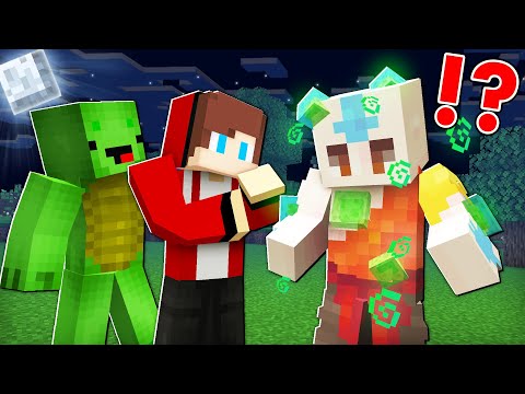 How Mikey and JJ SAVE The Poisoned Avatar Aang in Minecraft ? - (Maizen)