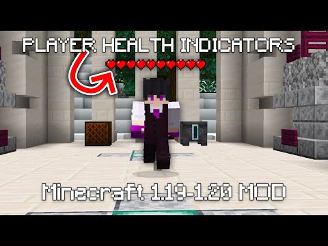 Mod for hearts above the player for pvp!  |  Player Health Indicators |  Minecraft |  1.19-1.20