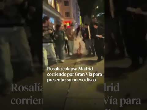 Así ha anunciado Rosalía su nuevo disco 'Lux' en la Gran Vía de Madrid