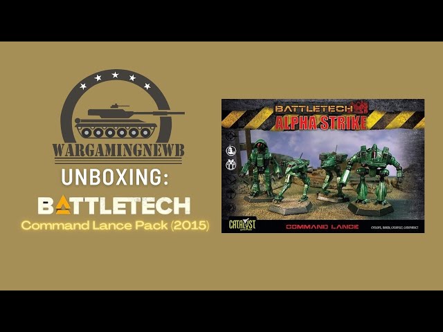 Vídeo relacionado con Catalyst Game Labs BattleTech: Inner Sphere Command Lance - Miniature Game