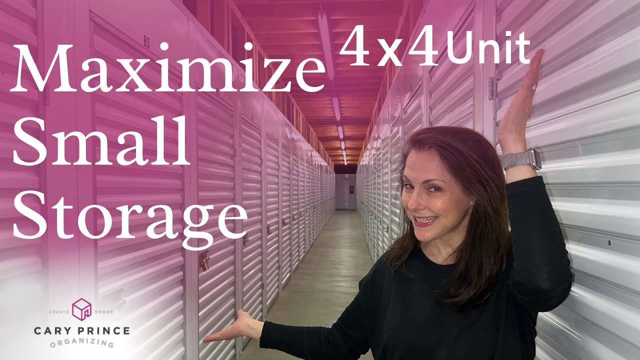Vertical Storage in a Small Storage Unit | Organizing Tips and Tricks | Cary Prince Organizing