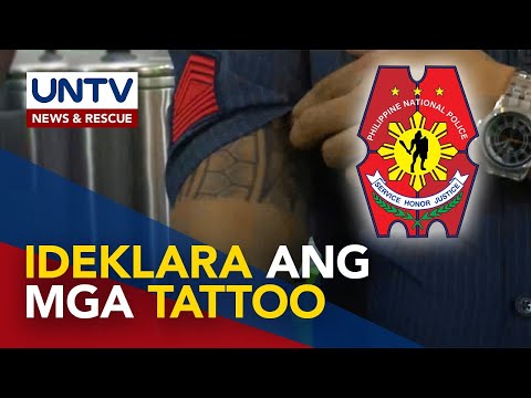 Tattoo ng mga pulis, ipinadedeklara na; Polisiya sa pagbura ng visible marks, pinag-aaralan – PNP