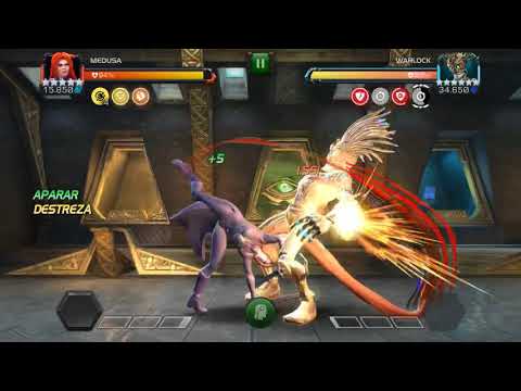 Medusa vs Epic Warlock - easy fight MCOC X-Machina