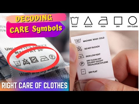 Garment Care symbols Explanation || How to Read Clothing Care Labels