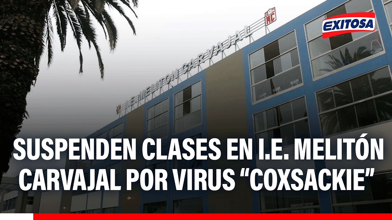🔴🔵 Virus 'Coxsackie': Suspenden clases en salones de la I.E. Melitón Carvajal