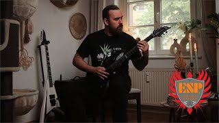 Video thumbnail for ESP E-II FRX BLACK SATIN - Melodic Death Metal - Drop C by Chris Weinhardt
