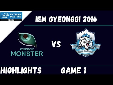 KDM vs DP Highlights Game 1 | IEM Gyeonggi 2016 Day 2 | Kongdoo Monster vs Dark Passage