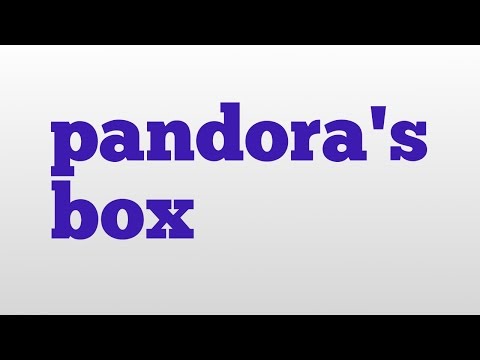 pandora's box meaning and pronunciation