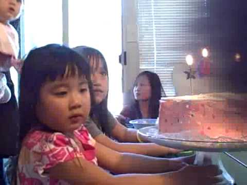 Netty and her Happy Birthday song