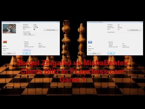 GM Zhigalko Sergei vs GM Alexander Morozevich Chess Blitz On Playchess.com Game 1