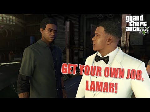 TRIED TO LEAVE LAMAR IN THE HOOD! ( FUNNY "GTA 5 STORYMODE GAMEPLAY #16)