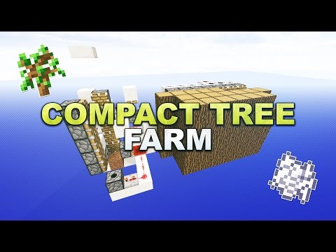 Minecraft - Automatic Compact Tree Farm // Baumfarm - Tutorial 1.17