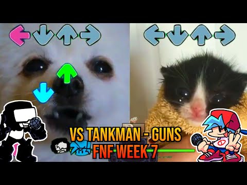 GUNS BUT GABE THE DOG VS Towel Cat - Friday Night Funkin' Week 7 VS Tankman