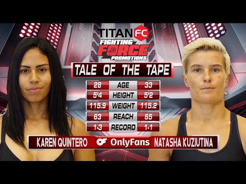 Fighting Force 11 x Titan FC 81: Natasha "Kuyza" Kuziutina vs Karen Quintero