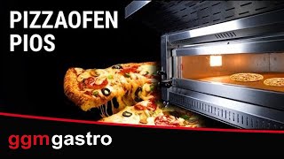 Elektrische pizzaoven - 6x 34cm - Handmatig - incl. afzuigkap & onderstel