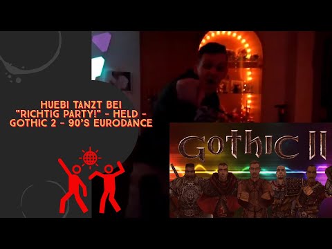 Huebi TANZT bei "Richtig Party!" - Held - Gothic 2 - 90's Eurodance 🥳🎆 | Huebi HIGHLIGHTS