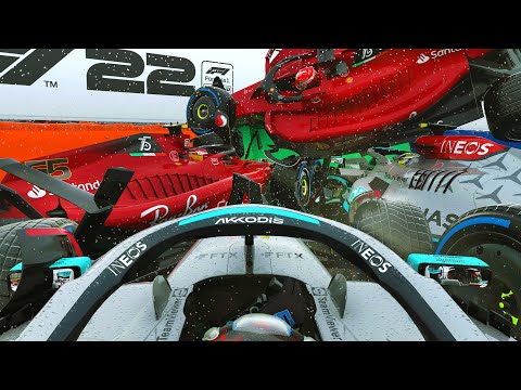 The 2022 Hungarian Grand Prix but there's NO GRIP AT ALL! | F1 22 Game Experiment 0% Grip