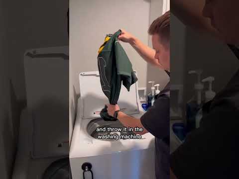 How I wash my NFL jersey #cleaning #nfl #greenbaypackers