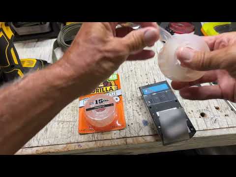 How to use Gorilla Double sided Mounting Tape to attach a RIng Doorbell to Door