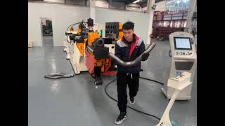 6 Axis Muffler Pipe Mandrel Tube Bender Machine 90CNC 6A MS