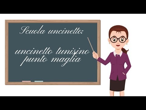 TUTORIAL: Tunisian crochet school/knit stitch***lafatatuttofare