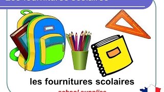 Les fournitures scolaires