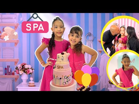 FESTA DE ANIVERSÁRIO EM UM SPA - PARABÉNS DA MINHA AMIGA HELO 🌸Spa Day Relaxante