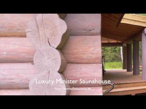 Luxus Blockhaus Sauna